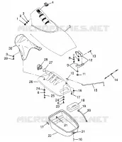 FRONT STORAGE COMPARTMENT SL 700 B974071, INTL. SL 700 I974071 AND SL 700 D (4940874087A009)