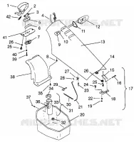 FRONT STORAGE COMPARTMENT SLT 780 B964588 AND  INTL. SLT 780 I964588 (4935683568A008)
