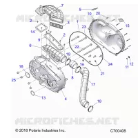 DRIVE TRAIN, CLUTCH COVER AND DUCTING