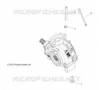 DRIVE TRAIN, GEARCASE MOUNTING, FRONT