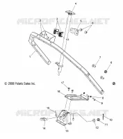 STEERING POST  ASM. AND STEERING HOOP