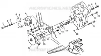 GEARCASE/BRAKE AND CHAIN COVER MOUNTING XPRESS 300 W97CA28C AND  XPRESS 400 (4939603960C009)