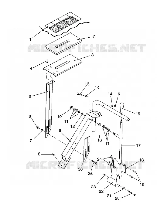 SHIFT LINKAGE ASSEMBLY WIDETRAK / 0932064 (4922982298029A)