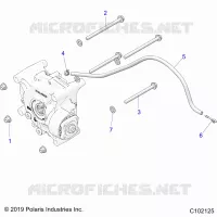 DRIVE TRAIN, GEARCASE MOUNTING, REAR