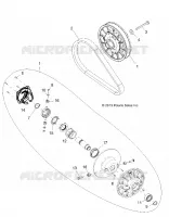 DRIVE TRAIN, SECONDARY CLUTCH