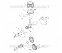 CRANKSHAFT AND PISTON