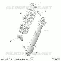 SUSPENSION, REAR SHOCK MOUNTING