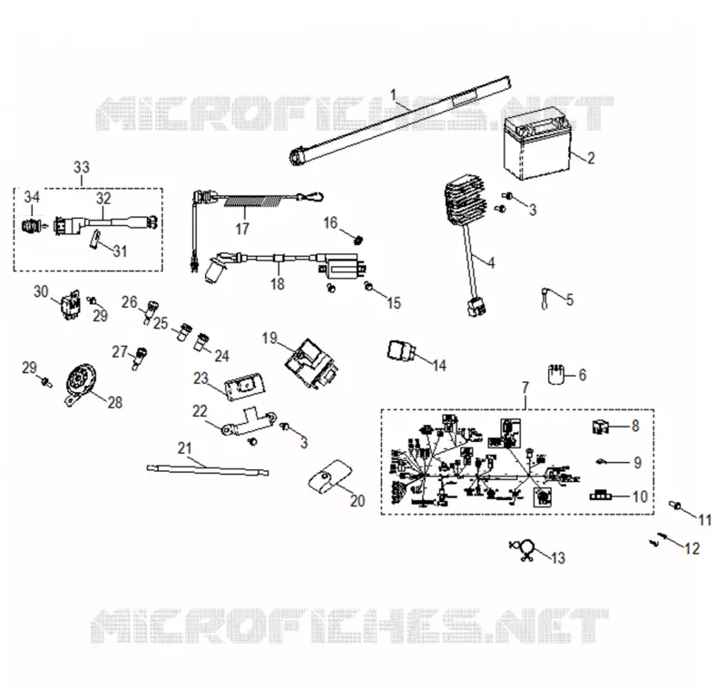SWITCHES, HARNESS and INDICATORS