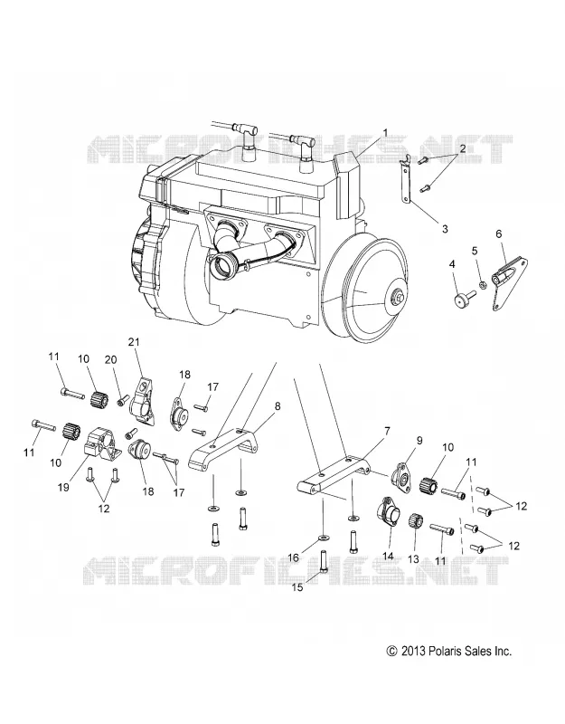 ENGINE, MOUNTING -S17CFE5BSL/BEL (49SNOWENGINEMOUNT14550)