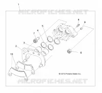 BRAKES, FRONT BRAKE CALIPER