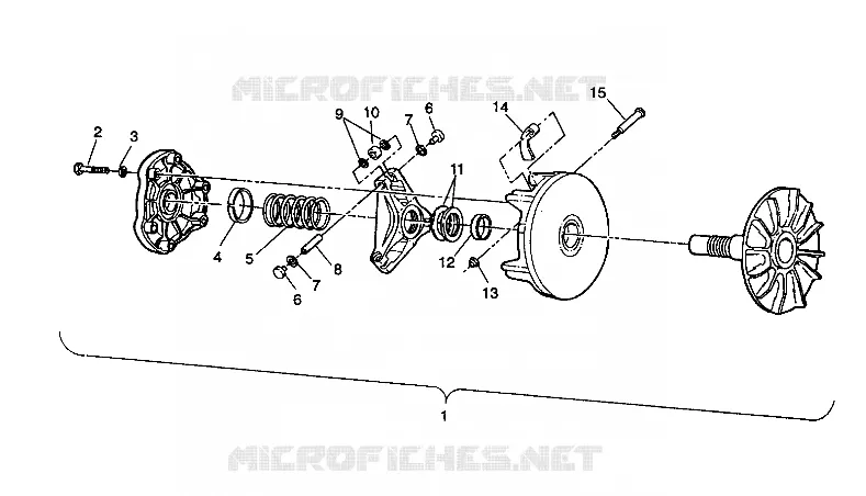 DRIVE CLUTCH ASSEMBLY 2X4 350L W937539 (4924032403020A)