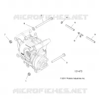 DRIVE TRAIN, GEARCASE MOUNTING, REAR