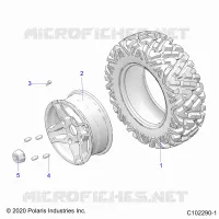 WHEELS, FRONT TIRE
