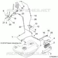 BODY, FUEL LINES, EVAP