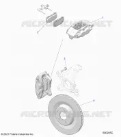 BRAKES, FRONT BRAKE CALIPER