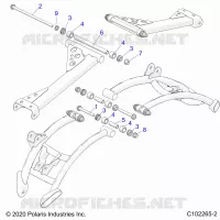 REAR SUSPENSION CONTROL ARM, MOUNTING