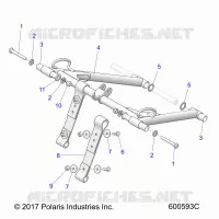 SUSPENSION, FRONT TORQUE ARM