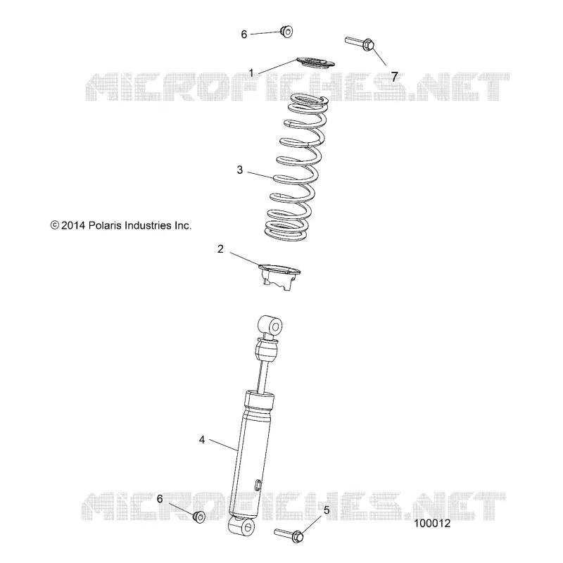 SUSPENSION, FRONT SHOCK