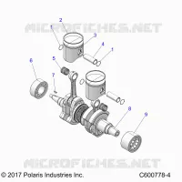 ENGINE, PISTON AND CRANKSHAFT