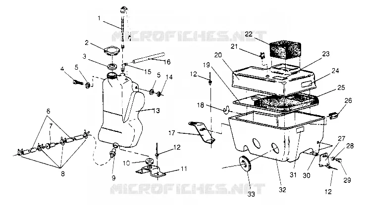 OIL TANK   AIR BOX WIDETRAK GT 0952061 AND  EUROPEAN WIDETRAK GT E (4928962896C006)