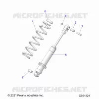 SUSPENSION, REAR SHOCK TRACK (7045713)