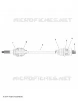 DRIVE TRAIN, REAR DRIVE SHAFT