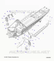 CHASSIS, CLUTCH GUARD, FOOTRESTS, AND RUNNING BOARDS