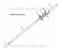 REAR WHEEL AXLE