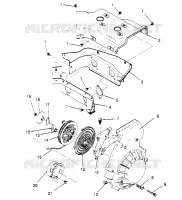 BLOWER HOUSING AND  RECOIL STARTER ASSEMBLY SUPER SPORT 0950743 (4928882888C012)
