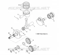 ENGINE, CRANKSHAFT AND PISTON