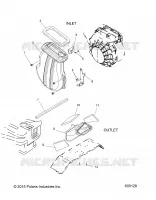 ENGINE, AIR INLET AND OUTLET DUCTS