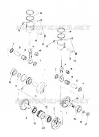 PISTON AND CRANKSHAFT TRAIL UPDATED 10/88 (4915441544025A)