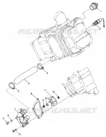 WATER PUMP  XPLORER 500 W97CD50A (4941354135D008)