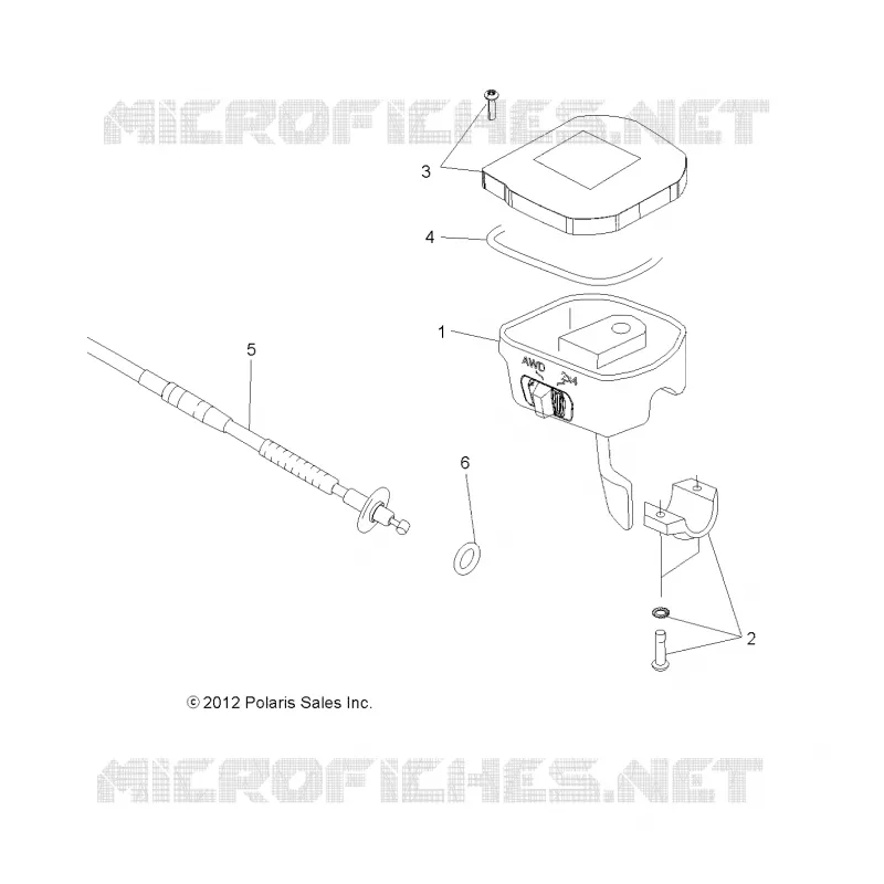 STEERING, CONTROLS, THROTTLE  ASM. AND CABLE