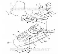 HOOD ASSEMBLY  500 EFI 0952774, EFI SKS 0952574,   EFI SKS PT 0952974, AND (4929052905A014)