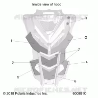 HOOD FOAM/FIBER
