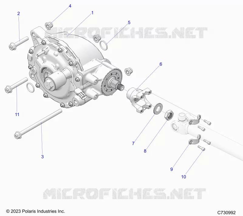 DRIVE TRAIN, REAR GEARCASE MOUNTING