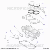 CYLINDER AND PISTON