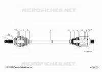 DRIVE TRAIN, REAR HALF SHAFT