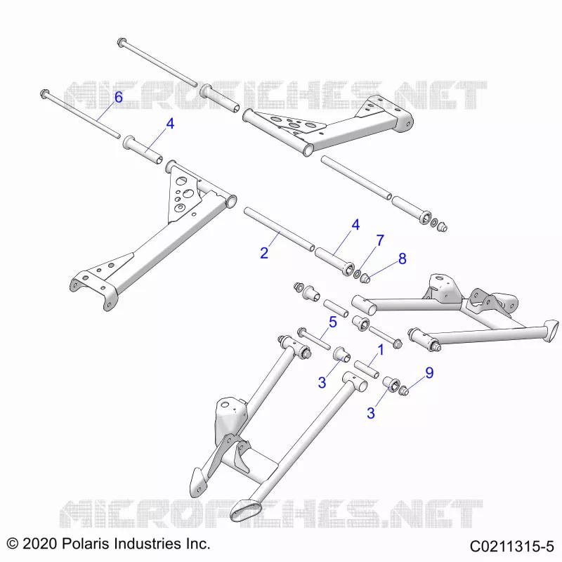 REAR SUSPENSION CONTROL ARM MOUNTING
