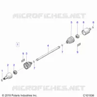 DRIVE TRAIN, FRONT DRIVE SHAFT