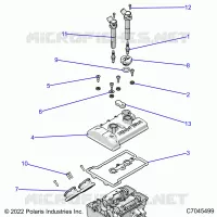 ENGINE, THROTTLE BODY AND VALVE COVER