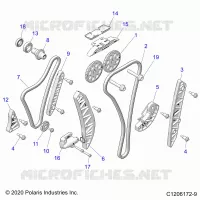 ENGINE, TIMING AND OIL CHAIN DRIVES