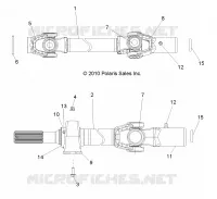 DRIVE TRAIN, FRONT PROP SHAFT