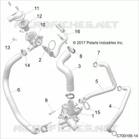 ENGINE, WATERPUMP AND BYPASS