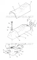 SEAT/GAS TANK ASSEMBLY TRAIL (4921272127005A)