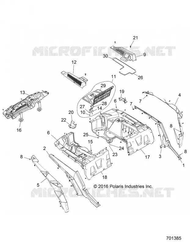 REAR BODYWORK RACK AND FENDERS