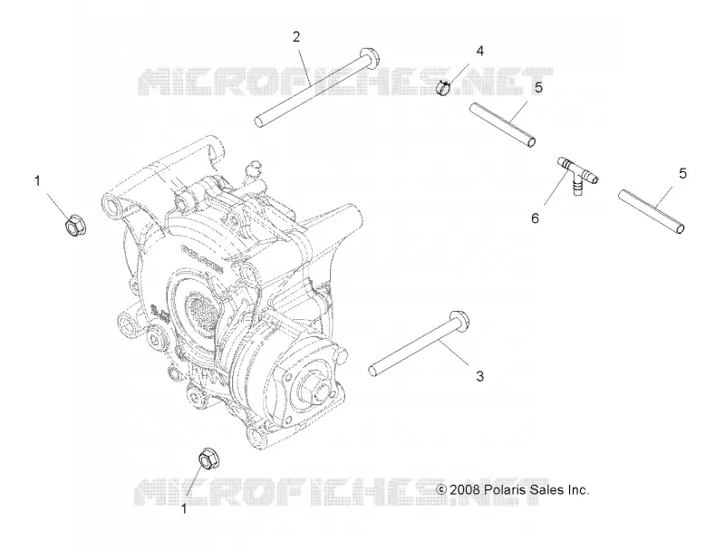 DRIVE TRAIN, GEARCASE MOUNTING, REAR