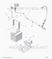 ELECTRICAL, BATTERY WITH CABLES, 12V