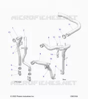 ENGINE, OIL COOLING HOSES